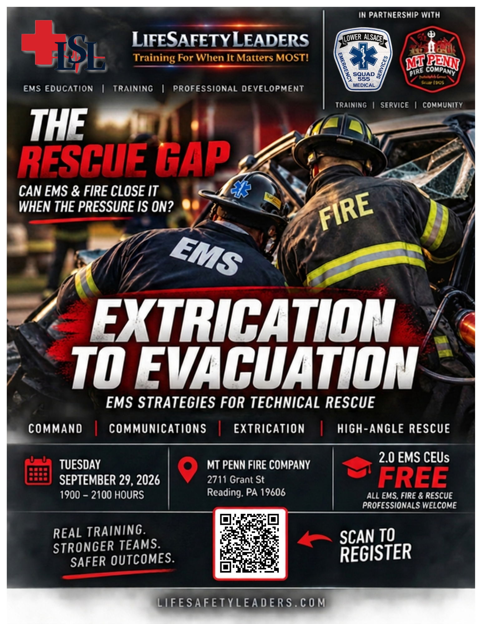 Extrication to Evacuation: EMS Strategies for Technical Rescue flyer