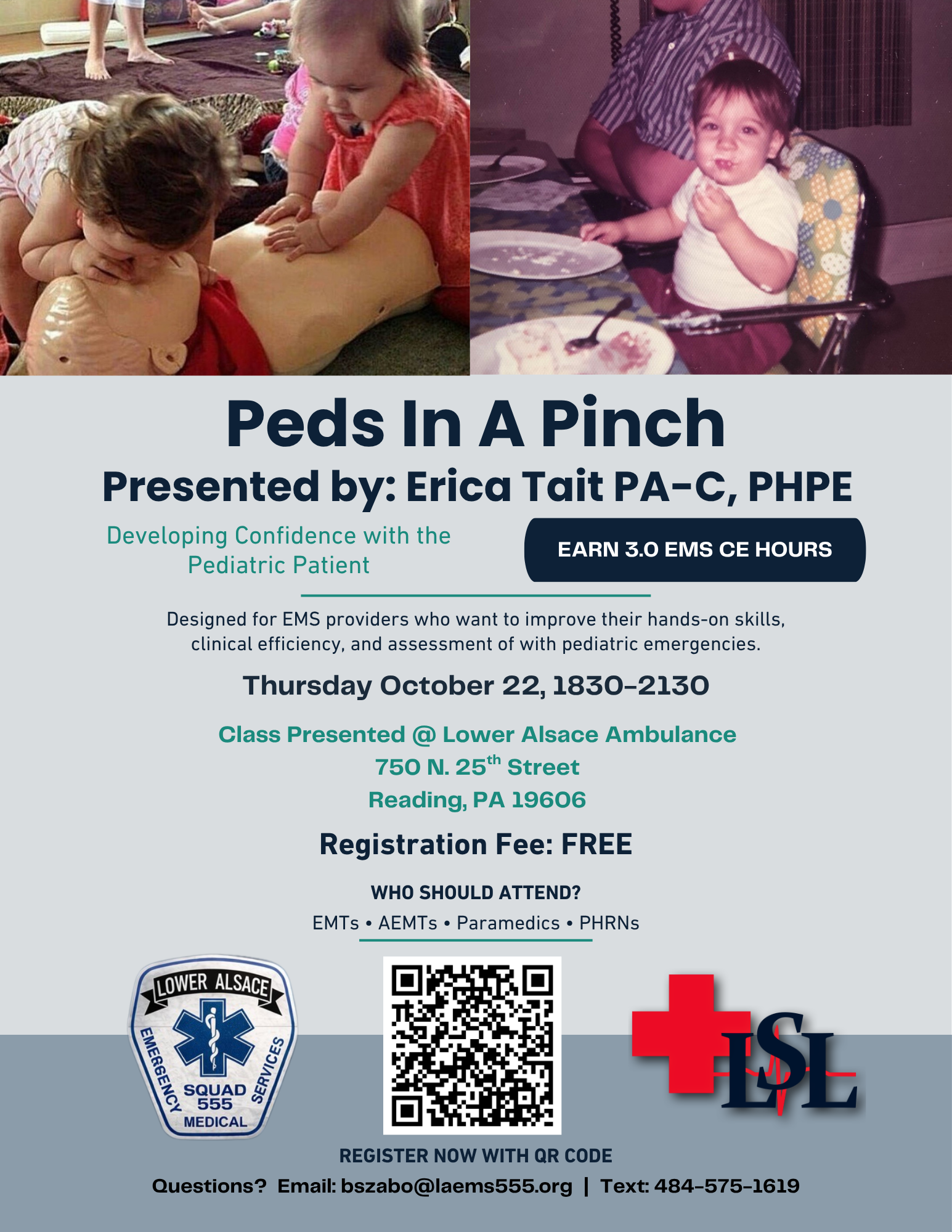 Peds In A Pinch flyer